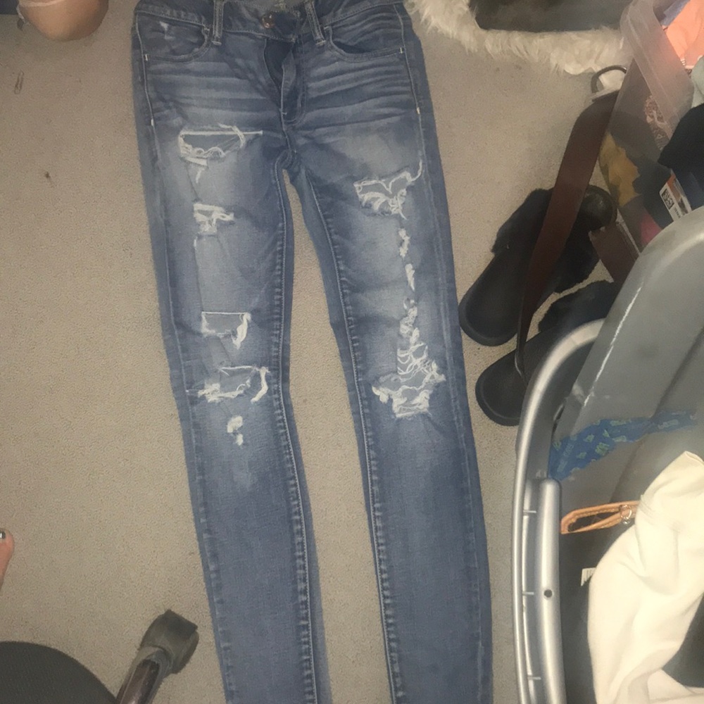 American eagle super super stretch jeggings